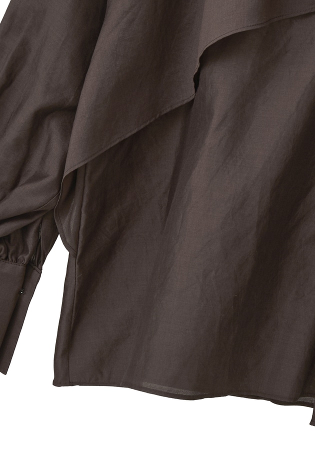 シルクボウタイブラウス 詳細画像 Brown 15