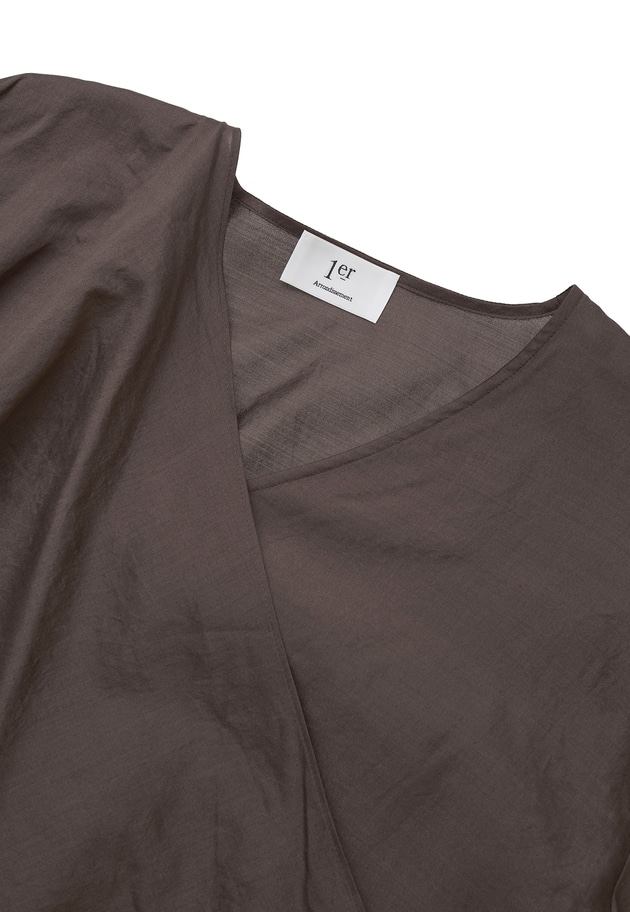 シルクボウタイブラウス 詳細画像 Brown 16