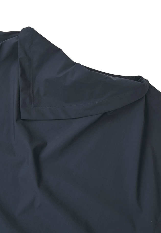 コットンポリエステルライトタフタブラウス 詳細画像 Navy 13