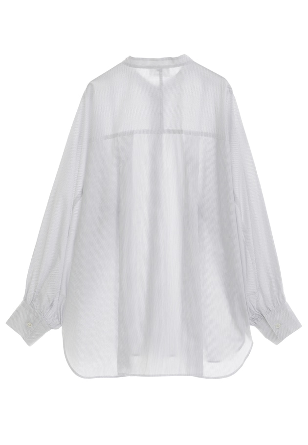 コットンポプリンバンドカラーシャツ 詳細画像 Stripe 12