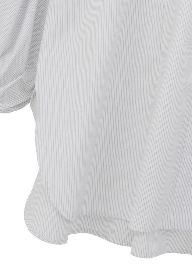 コットンポプリンバンドカラーシャツ 詳細画像 Stripe 15