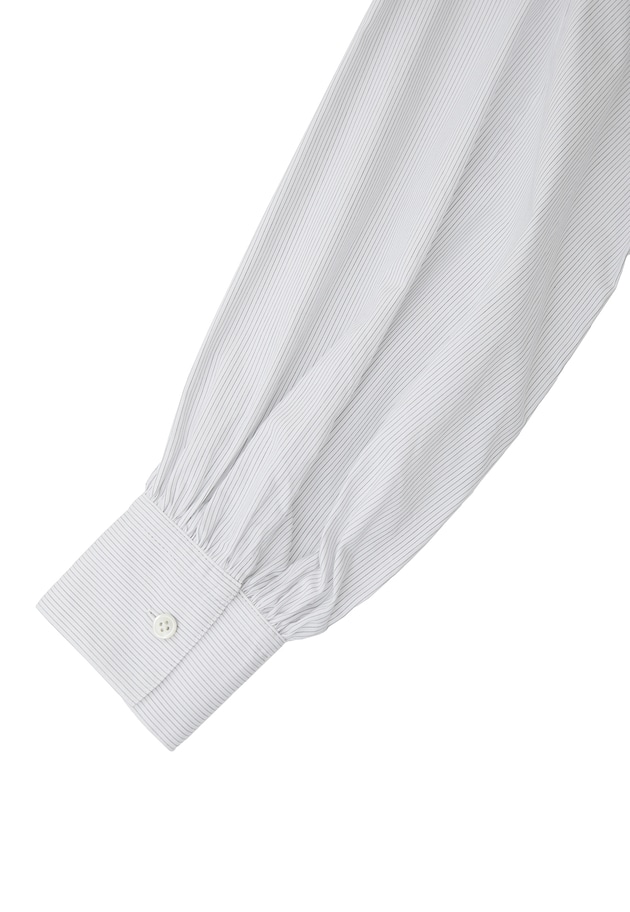 コットンポプリンバンドカラーシャツ 詳細画像 Stripe 17