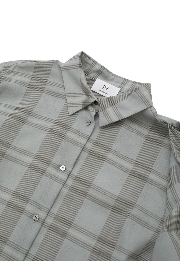 TWチェックスカーフシャツ 詳細画像 Green 12