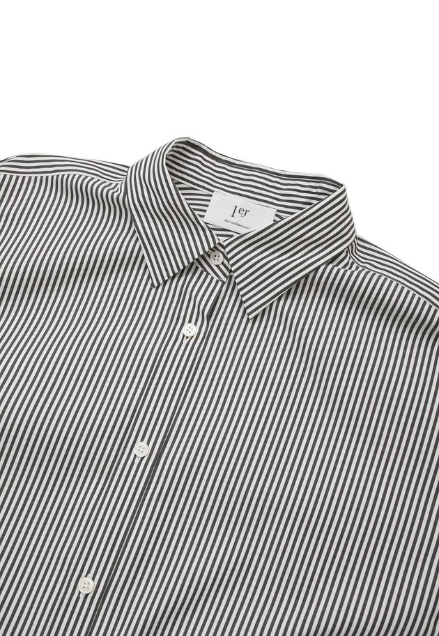 ベロアリボンレギュラーカラーシャツ 詳細画像 Stripe 18