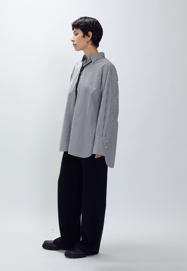 ベロアリボンレギュラーカラーシャツ 詳細画像 Stripe 7