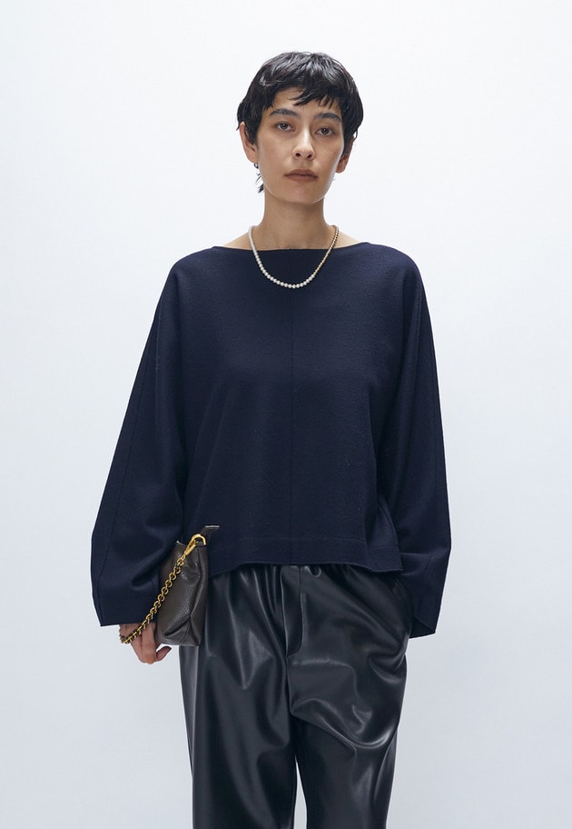 ウールスムースドルマントップス 詳細画像 Navy 1