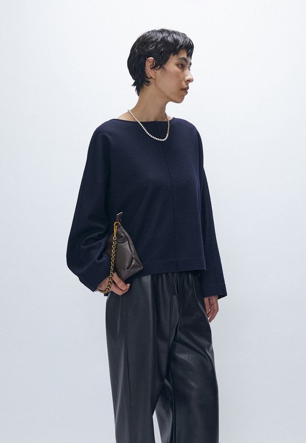 ウールスムースドルマントップス 詳細画像 Navy 2