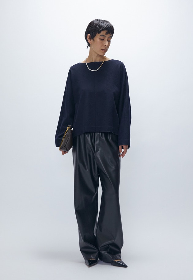 ウールスムースドルマントップス 詳細画像 Navy 3