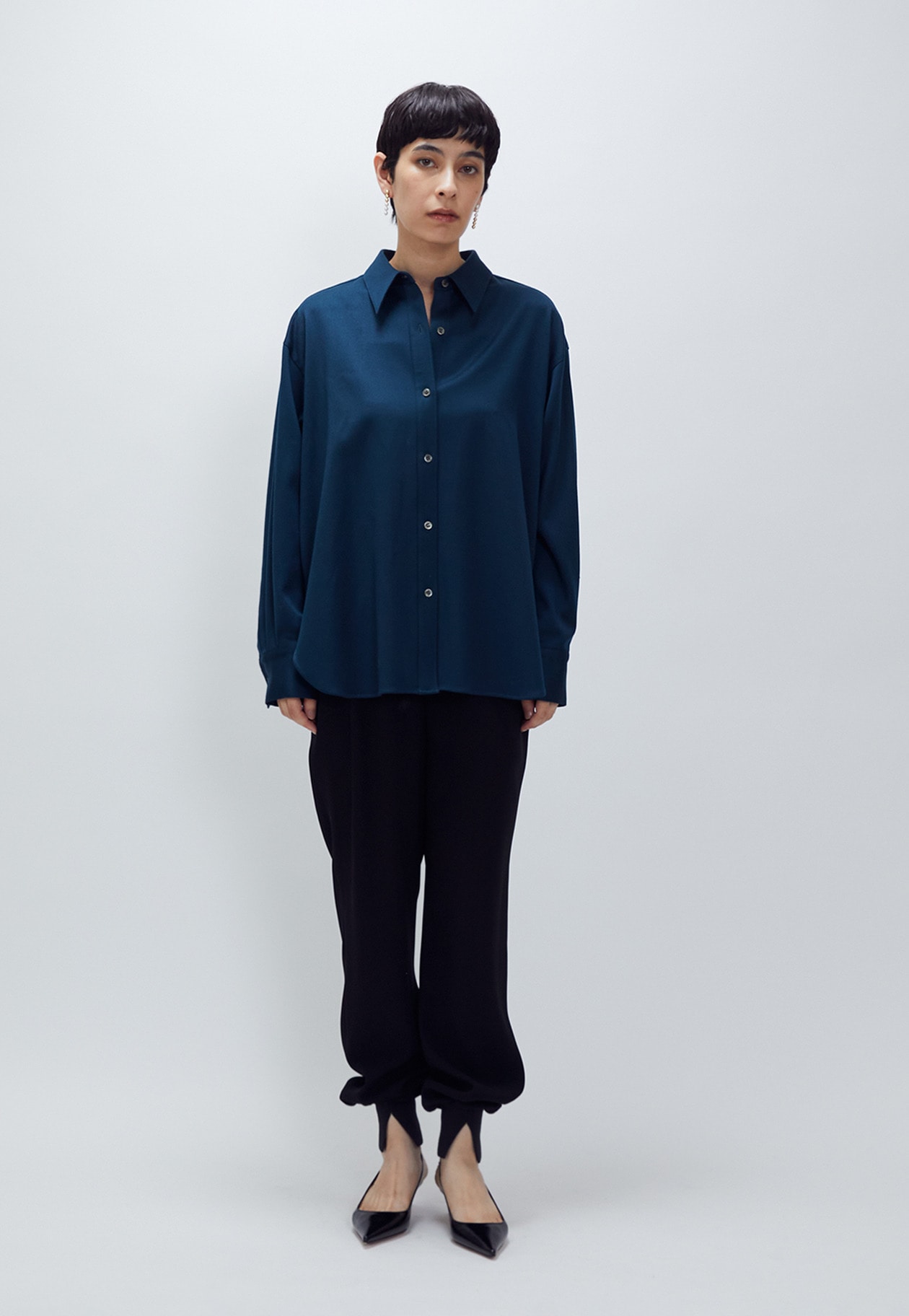 ウールサテンシャツ】｜1er Arrondissement（プルミエ アロン