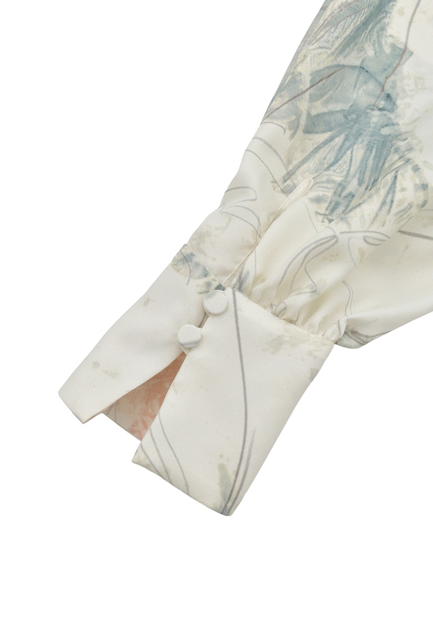 アートプリントスクエアカラーブラウス 詳細画像 Offwhite 14