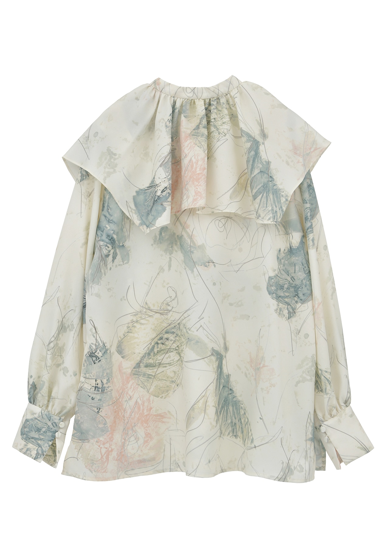 アートプリントスクエアカラーブラウス】｜1er Arrondissement