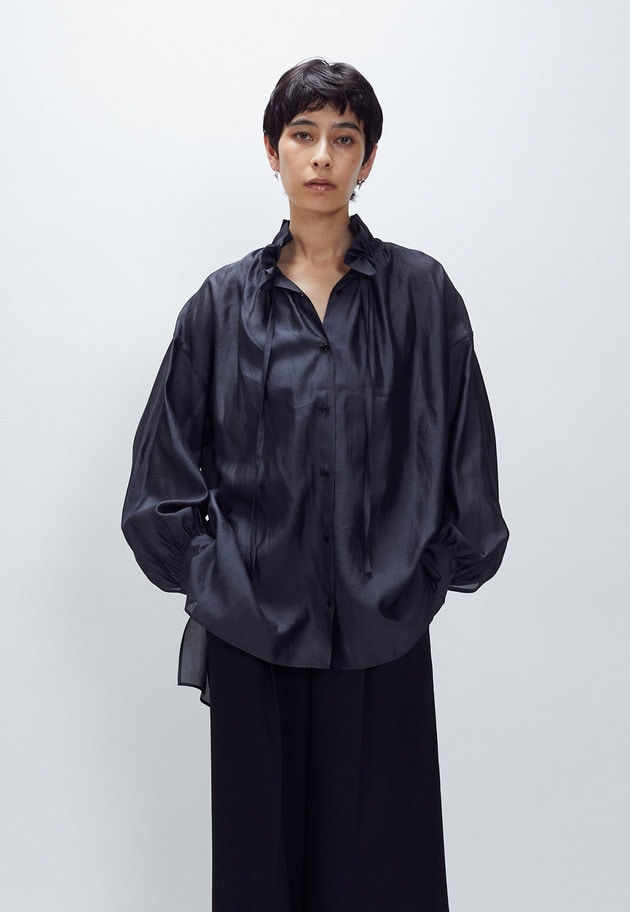 ニュアンスブラウス 詳細画像 Black 3