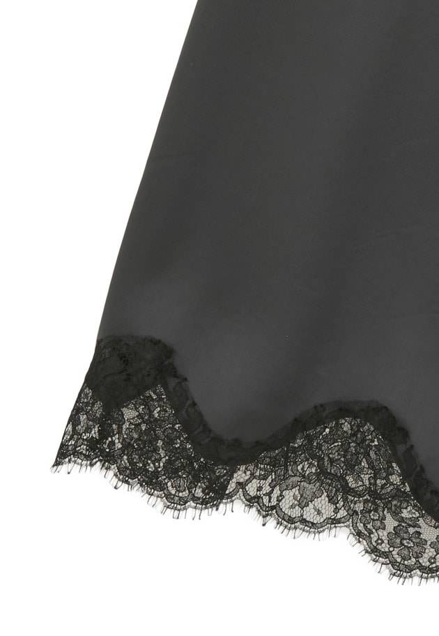 【追加】レースサテンキャミソール 詳細画像 Charcoal 14