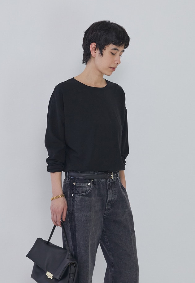 【追加】ジョーゼットプルオーバー 詳細画像 Black 2