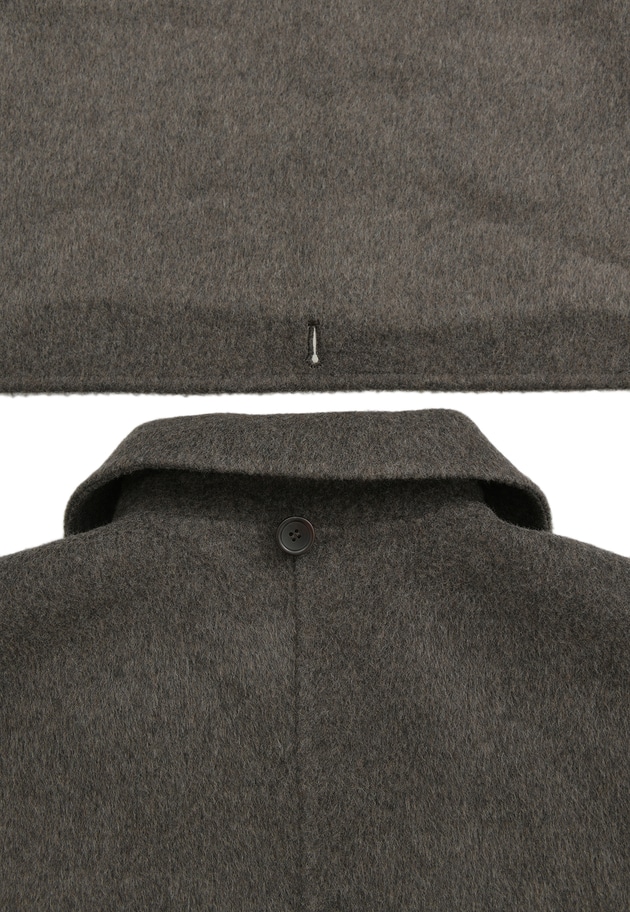 TOPダブルビーバーステンカラーコート（スカーフ付） 詳細画像 Brown 14