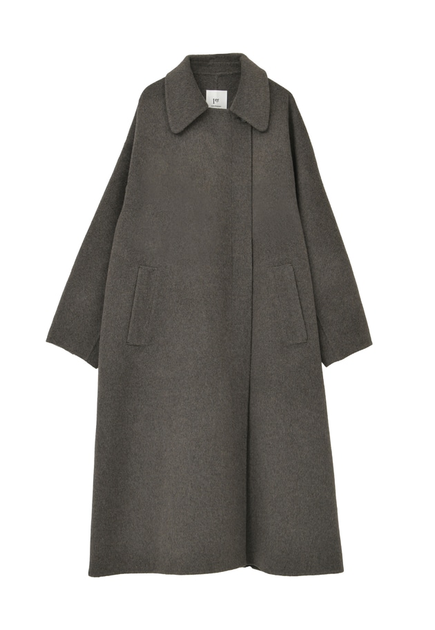 TOPダブルビーバーステンカラーコート（スカーフ付） 詳細画像 Brown 20