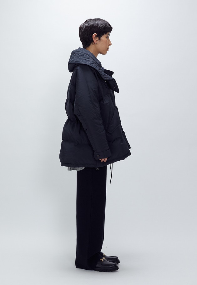 ＜VACHEMENT×1er Arrondissement＞ハイカウントタフタダウン 詳細画像 Navy 4