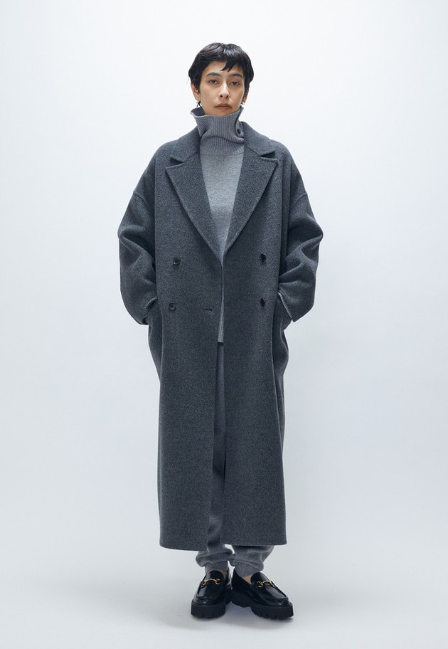 【WEB・一部店舗限定】TOPダブルビーバーチェスターコート 詳細画像 Charcoal 5