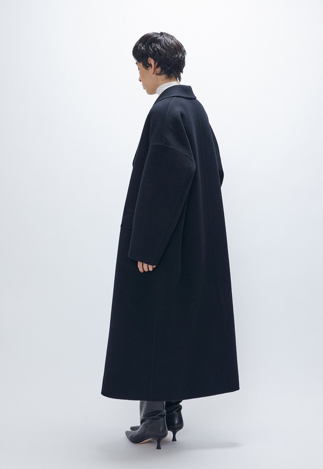 【WEB・一部店舗限定】TOPダブルビーバーチェスターコート 詳細画像 Black 4