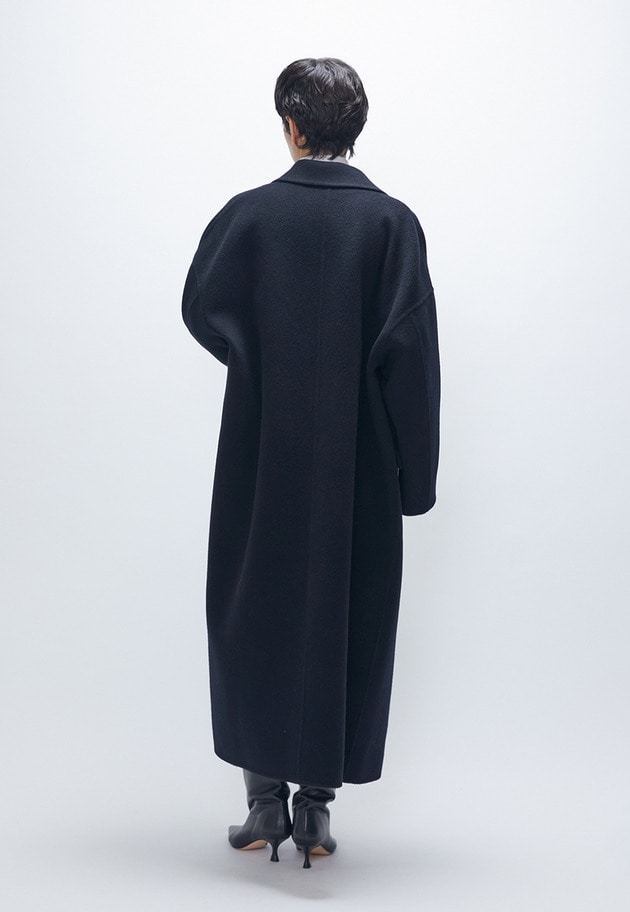 【WEB・一部店舗限定】TOPダブルビーバーチェスターコート 詳細画像 Black 5