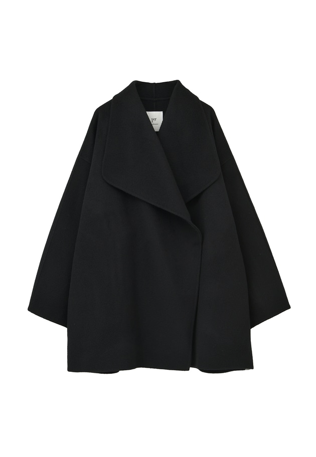 TOPダブルビーバーショールコート 詳細画像 Black 11