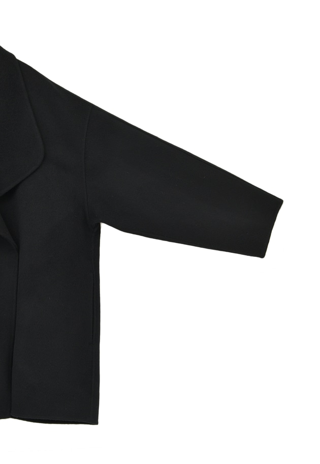 TOPダブルビーバーショールコート 詳細画像 Black 14