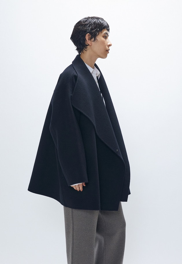 FIRMUMラムウール・バルキーダブルメルトンブルゾン　2024AW 新品タグ付 FIRMUMラムウール・バルキーダブルメルトンブルゾン 2024AW 新品