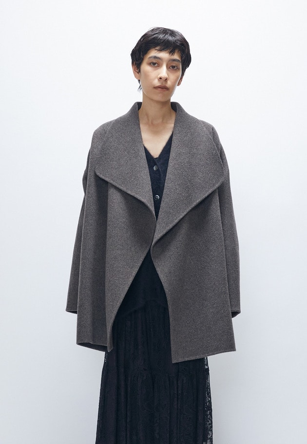 予約】TOPダブルビーバーショールコート】｜1er Arrondissement