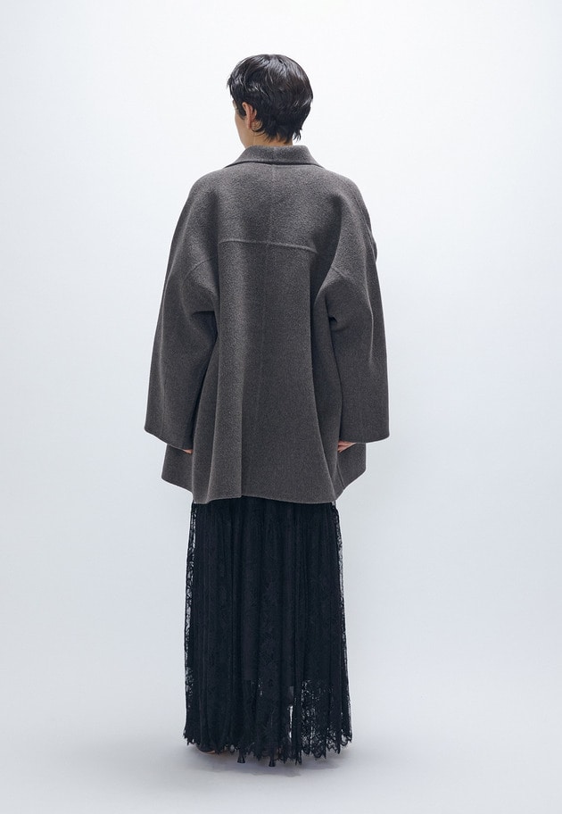 TOPダブルビーバーショールコート 詳細画像 Brown 4