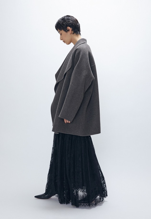 TOPダブルビーバーショールコート 詳細画像 Brown 5