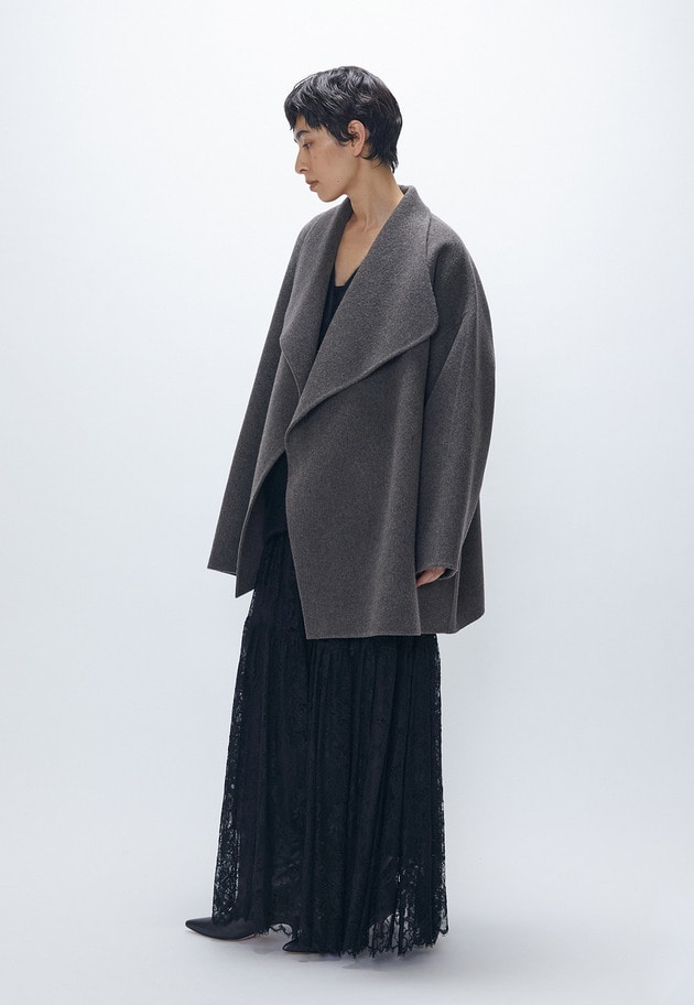 TOPダブルビーバーショールコート 詳細画像 Brown 6