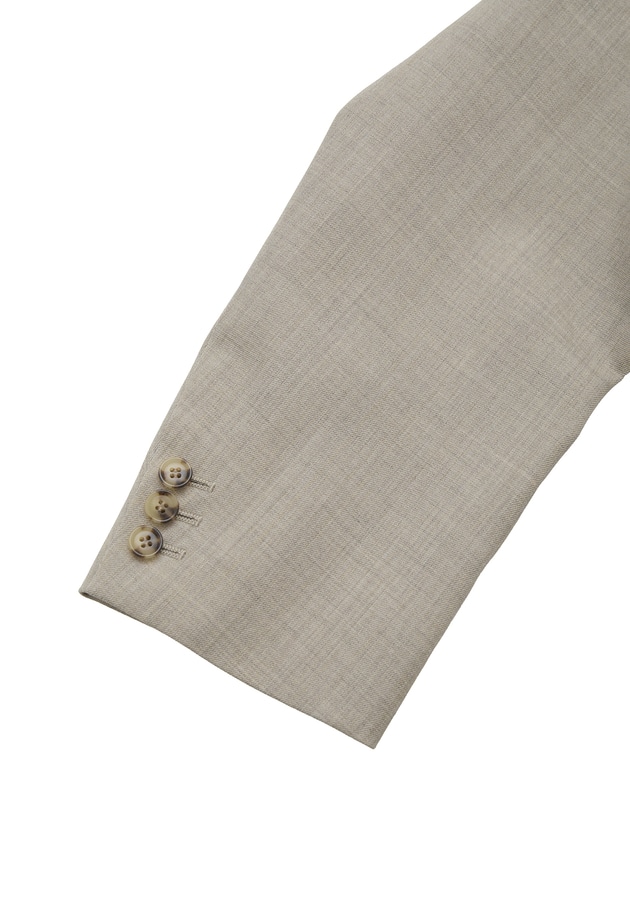 クリアーウールノーカラージャケット 詳細画像 Beige 14