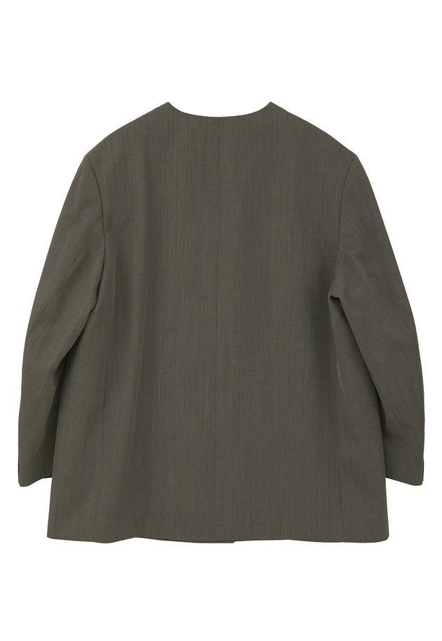 杢ツイルオーバーショルダージャケット 詳細画像 Khaki 12