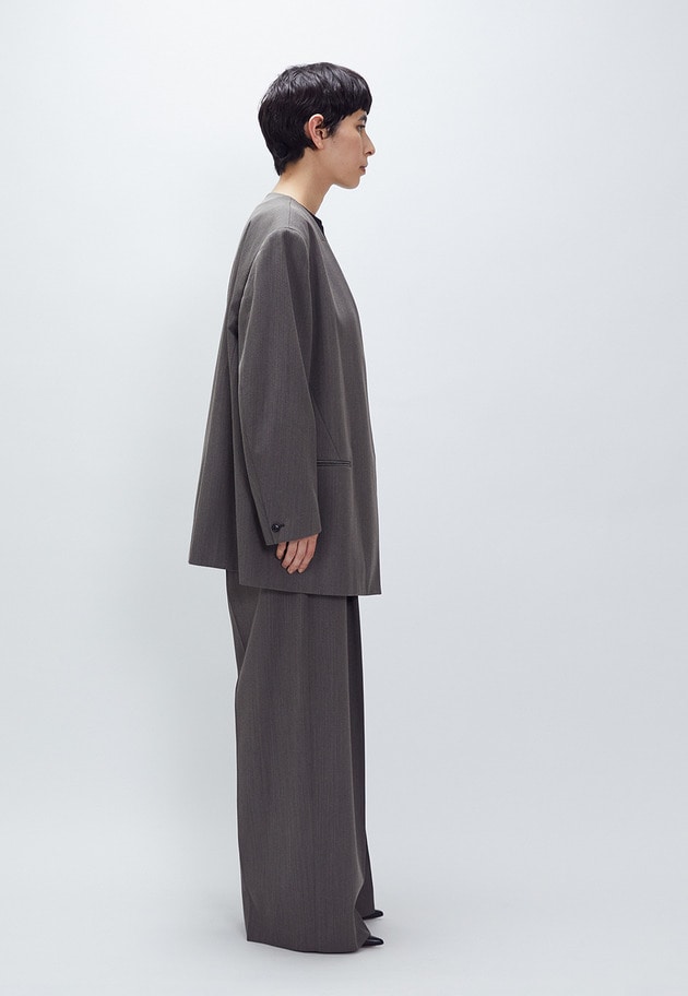 杢ツイルオーバーショルダージャケット 詳細画像 Khaki 4