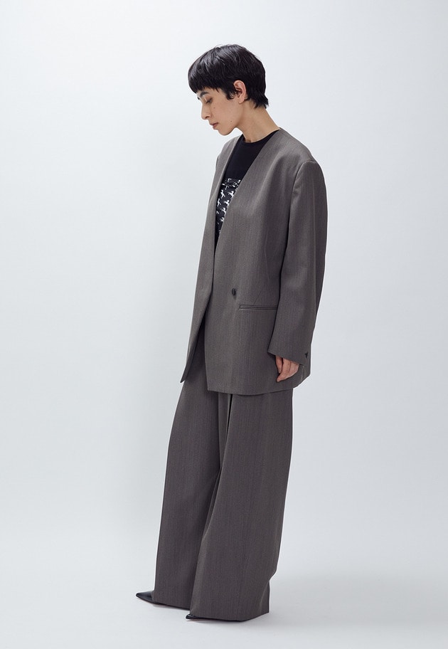 杢ツイルオーバーショルダージャケット 詳細画像 Khaki 6