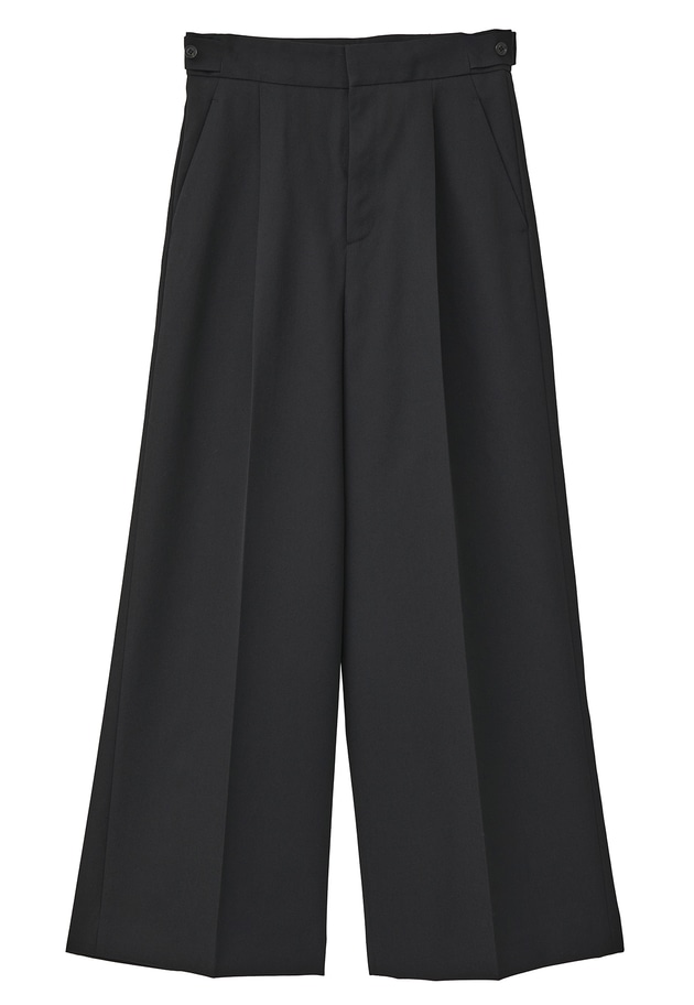 クリアーウールワイドトラウザー 詳細画像 Black 11