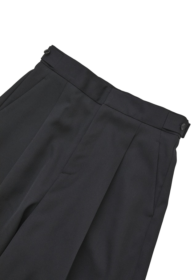 クリアーウールワイドトラウザー 詳細画像 Black 13