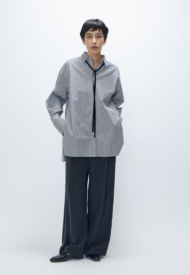 【新色追加3】キュプラフィブリルイージーパンツ 詳細画像 Black 3