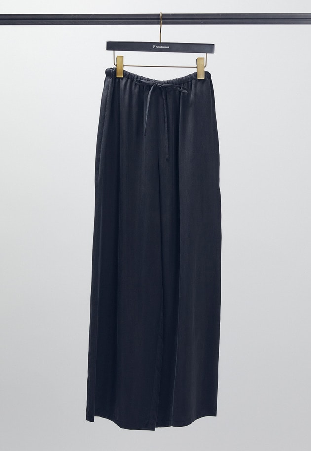 【新色追加3】キュプラフィブリルイージーパンツ 詳細画像 Black 6