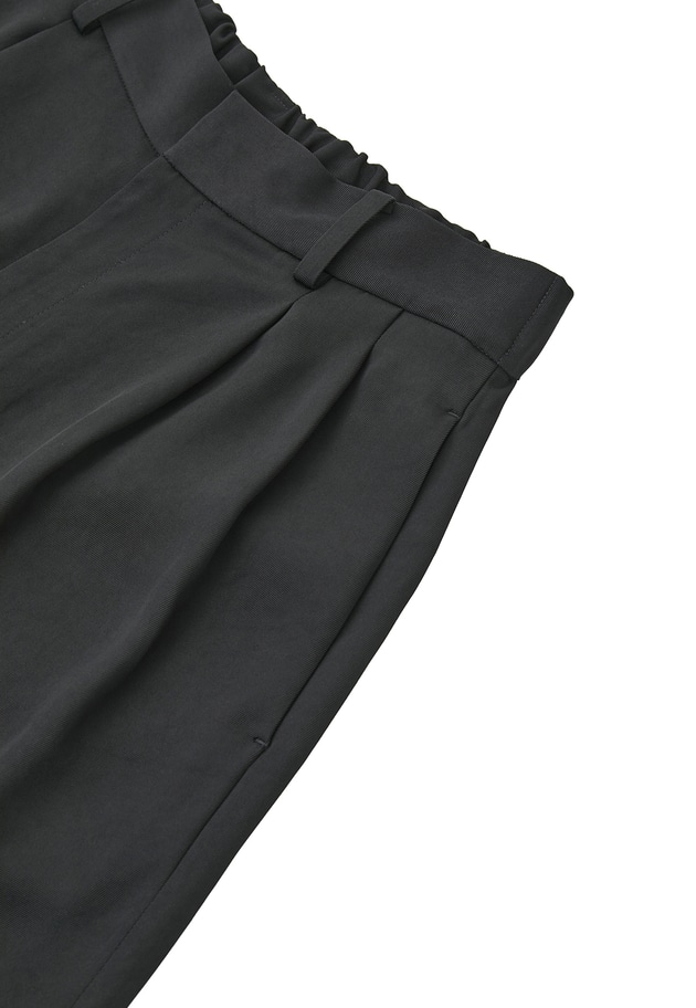 アセテートツイルワイドパンツ 詳細画像 Black 15