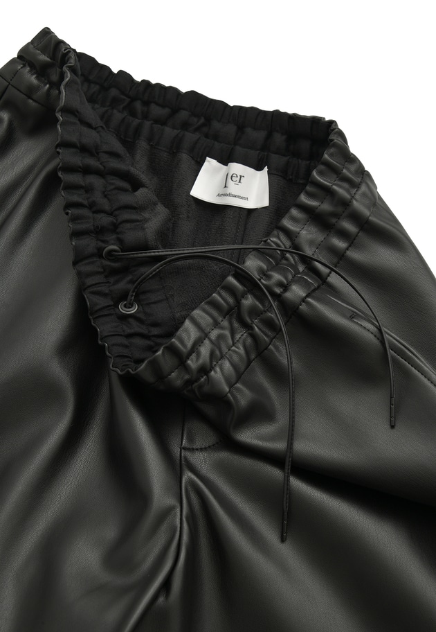 フェイクレザーパンツ 詳細画像 Black 16