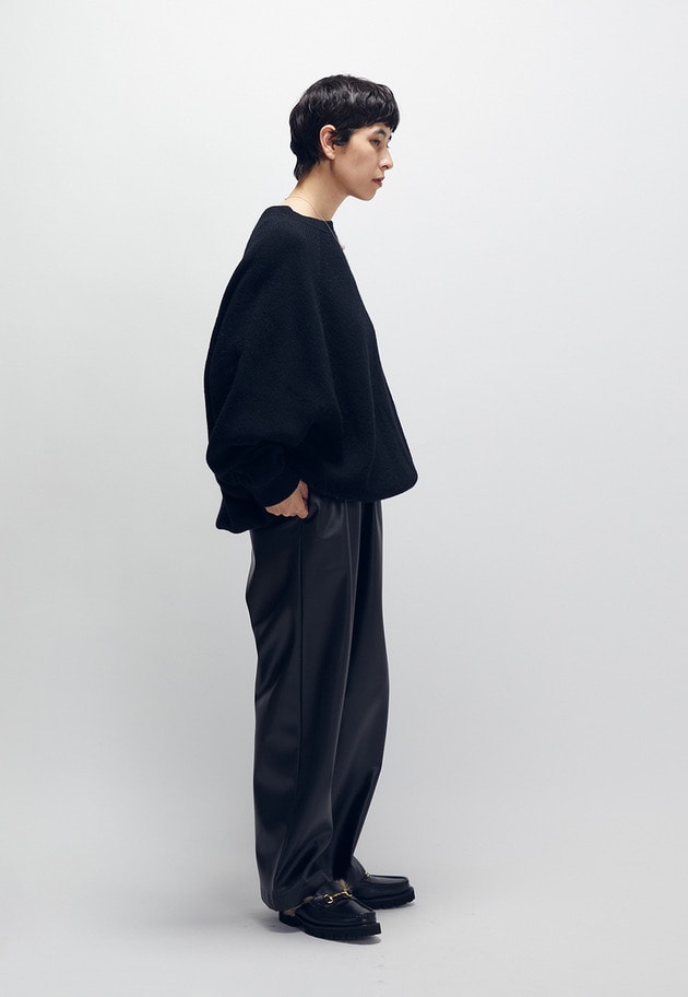 フェイクレザーパンツ 詳細画像 Black 8