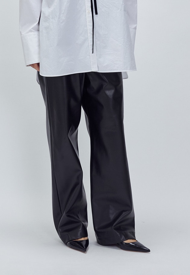 フェイクレザーパンツ 詳細画像 Black 9