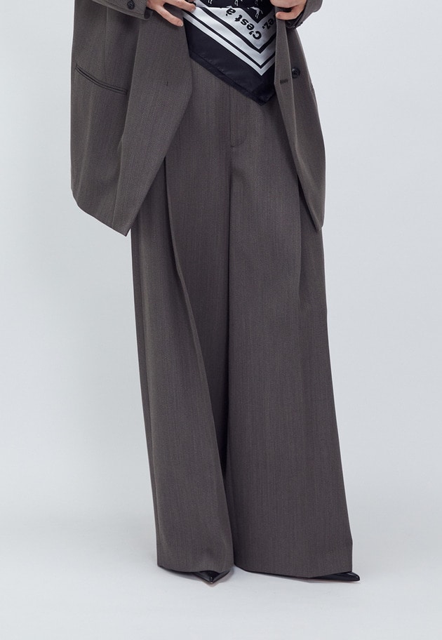 杢ツイルカーブトラウザー 詳細画像 Khaki 2