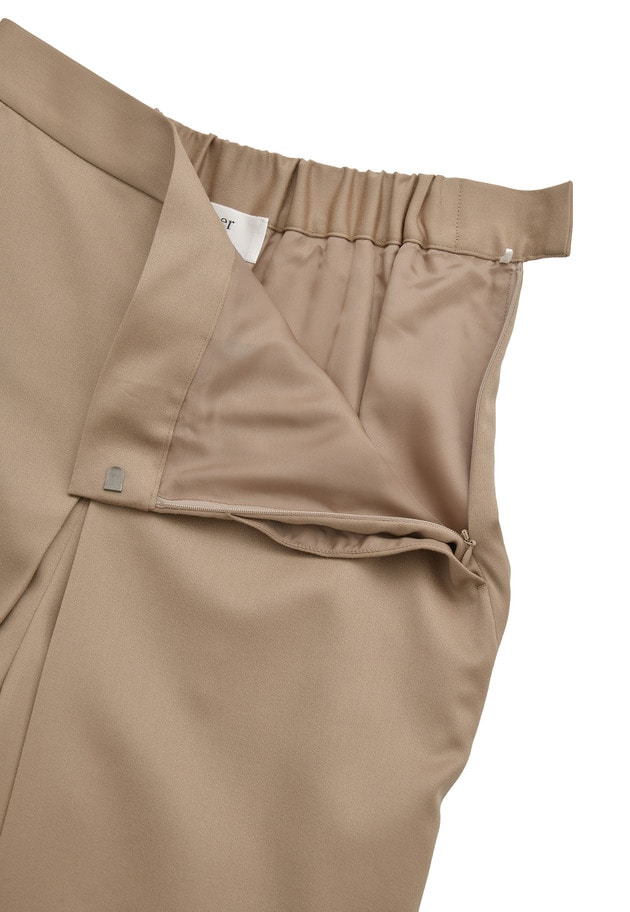 ウールサテンキュロットパンツ 詳細画像 Beige 10