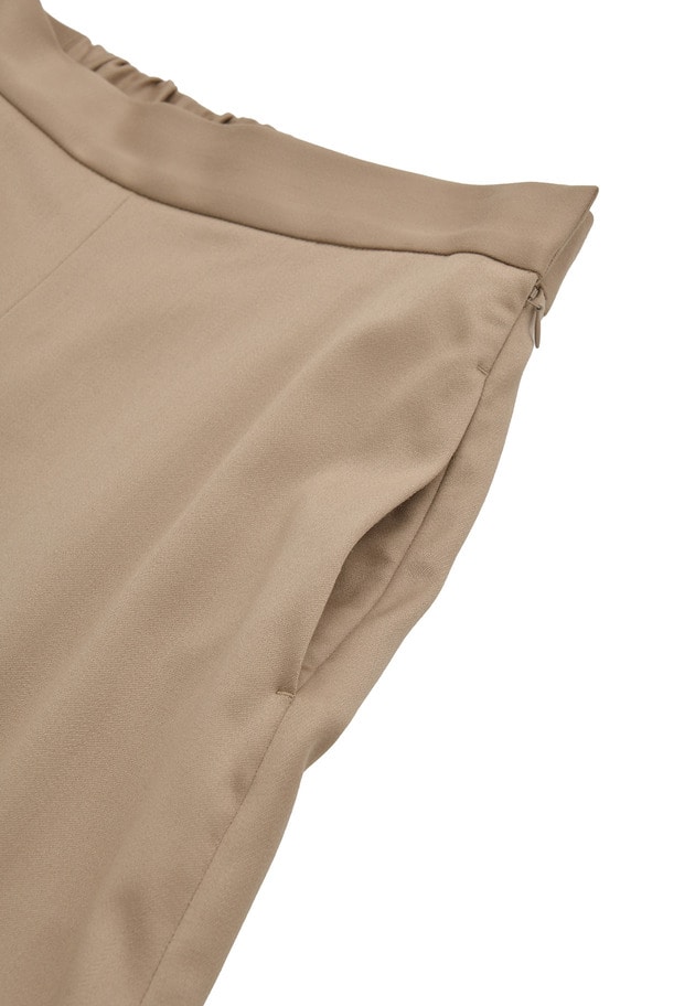 ウールサテンキュロットパンツ 詳細画像 Beige 8