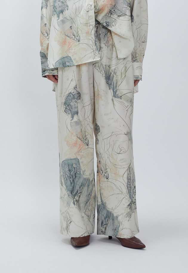 アートプリントパンツ 詳細画像 Offwhite 1