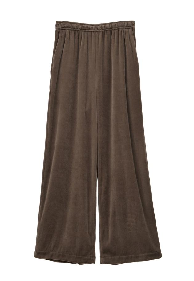 ベロアワイドパンツ 詳細画像 Mocha 11