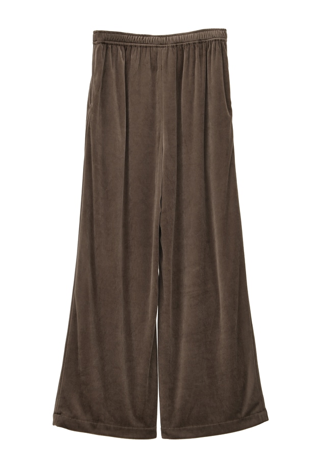 ベロアワイドパンツ 詳細画像 Mocha 12