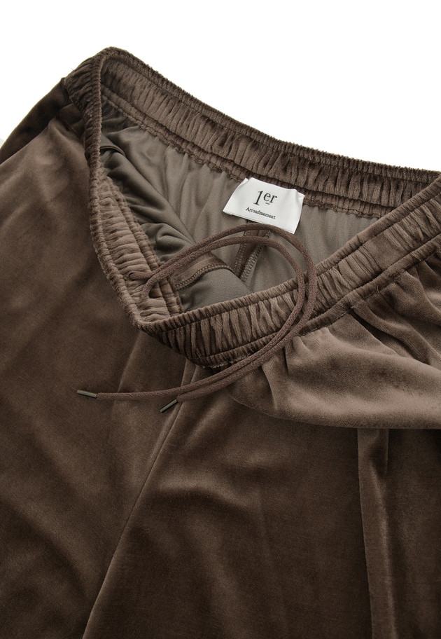 ベロアワイドパンツ 詳細画像 Mocha 14